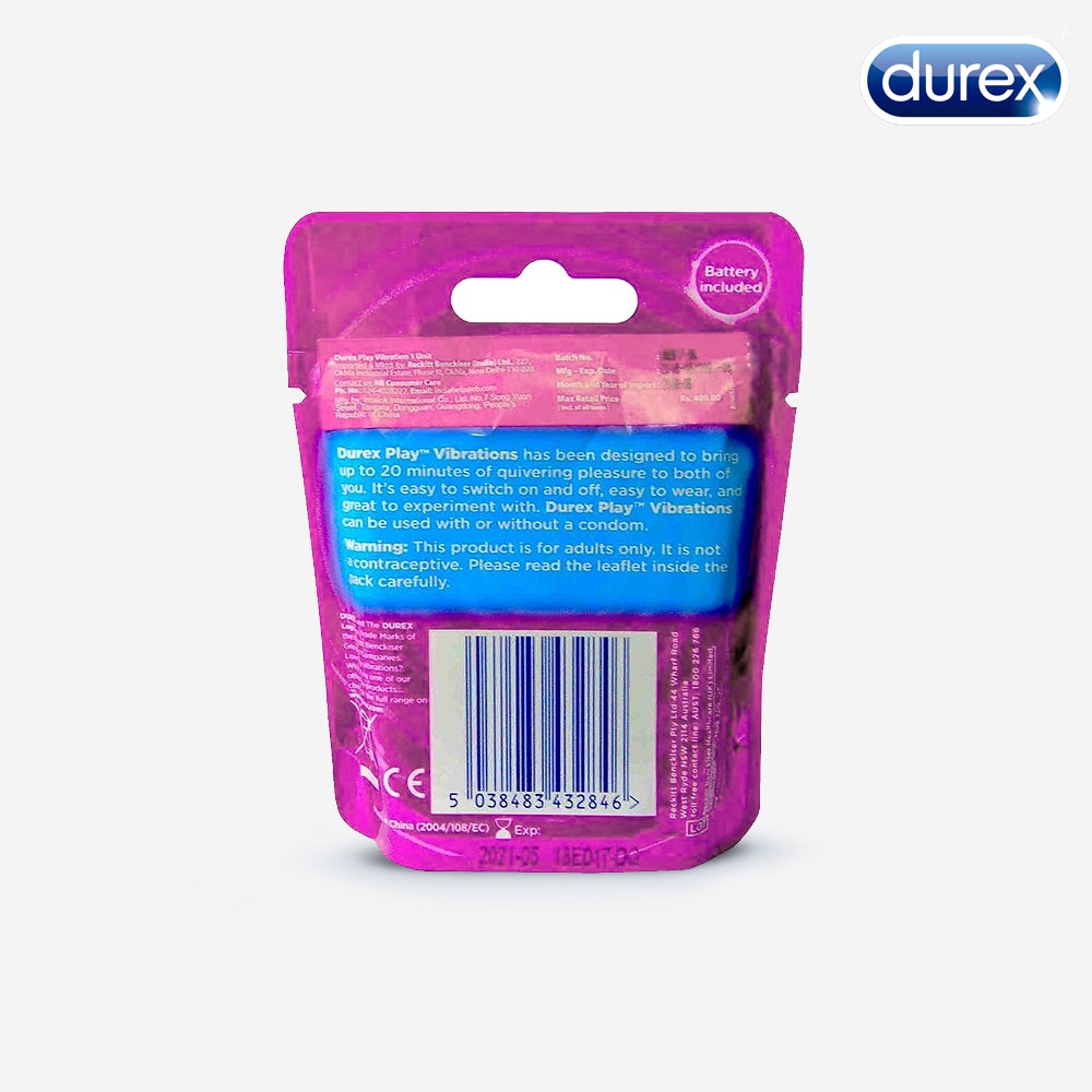 Amazon.com: DUREX® Play® - Ring of Bliss™ Vibrating Ring 24/1 ct. : Health  & Household