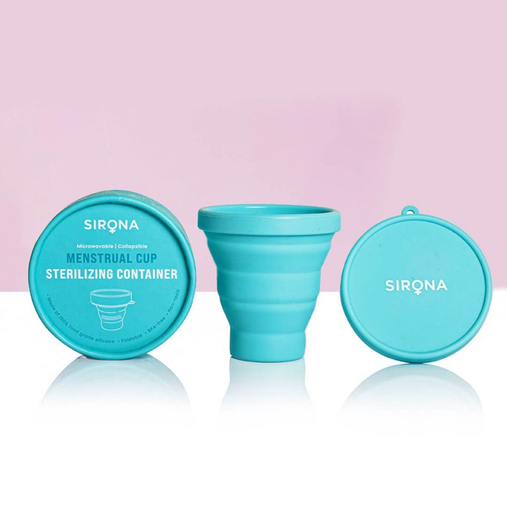 Menstrual Cup Sterilizing Container – Microwavable | Pack of 1 Unit ...